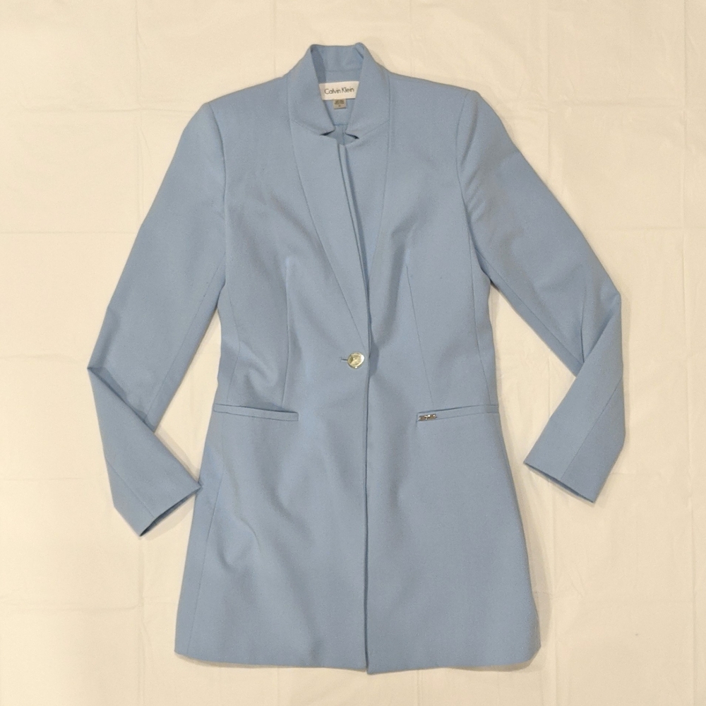 Calvin Klein Women's Light Blue Blazer